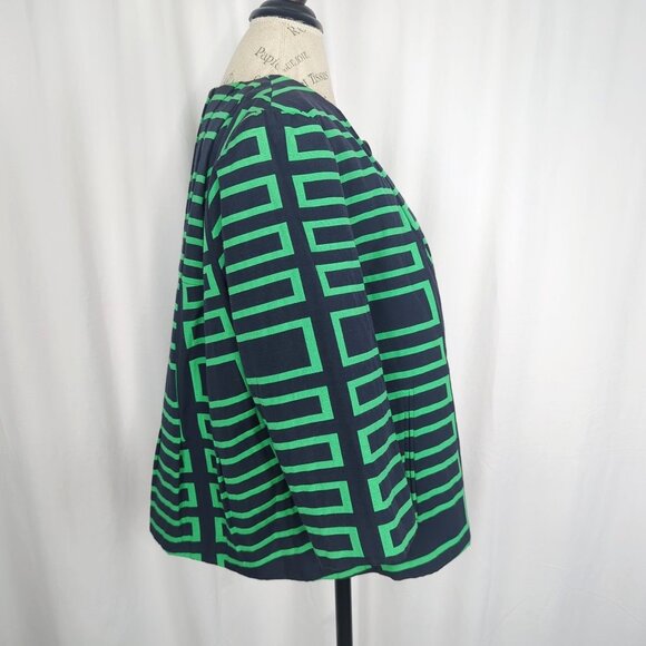 Peter Nygard Jacket 16 X Large Crop Blue Green Career Y2K - Picture 6 of 9